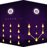 applock live theme fire android application logo